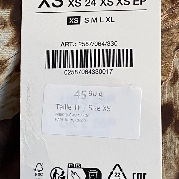 Zara Tie-dye Ruffled Top - Picture 8 of 9